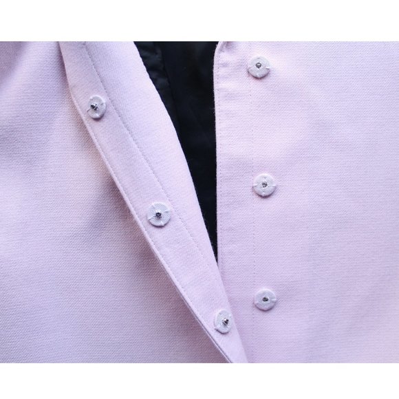 Smythe Lab Coat / Size 2 / Petal Pink Long Wool Blend - Picture 9 of 11